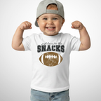 Here For The Snacks Football Toddler Shirt