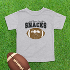 Here For The Snacks Football Toddler Shirt