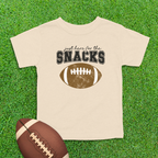Here For The Snacks Football Toddler Shirt