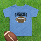 Here For The Snacks Football Toddler Shirt