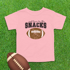 Here For The Snacks Football Toddler Shirt