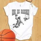 He Is Risen Basketball T-Shirt