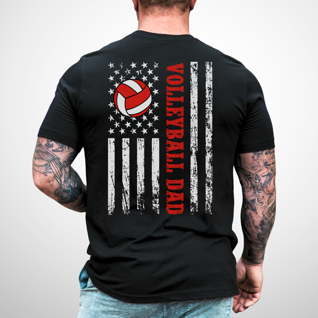 Volleyball Dad USA T-Shirt
