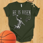 He Is Risen Basketball T-Shirt