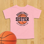 Basketball Sister Toddler Shirt
