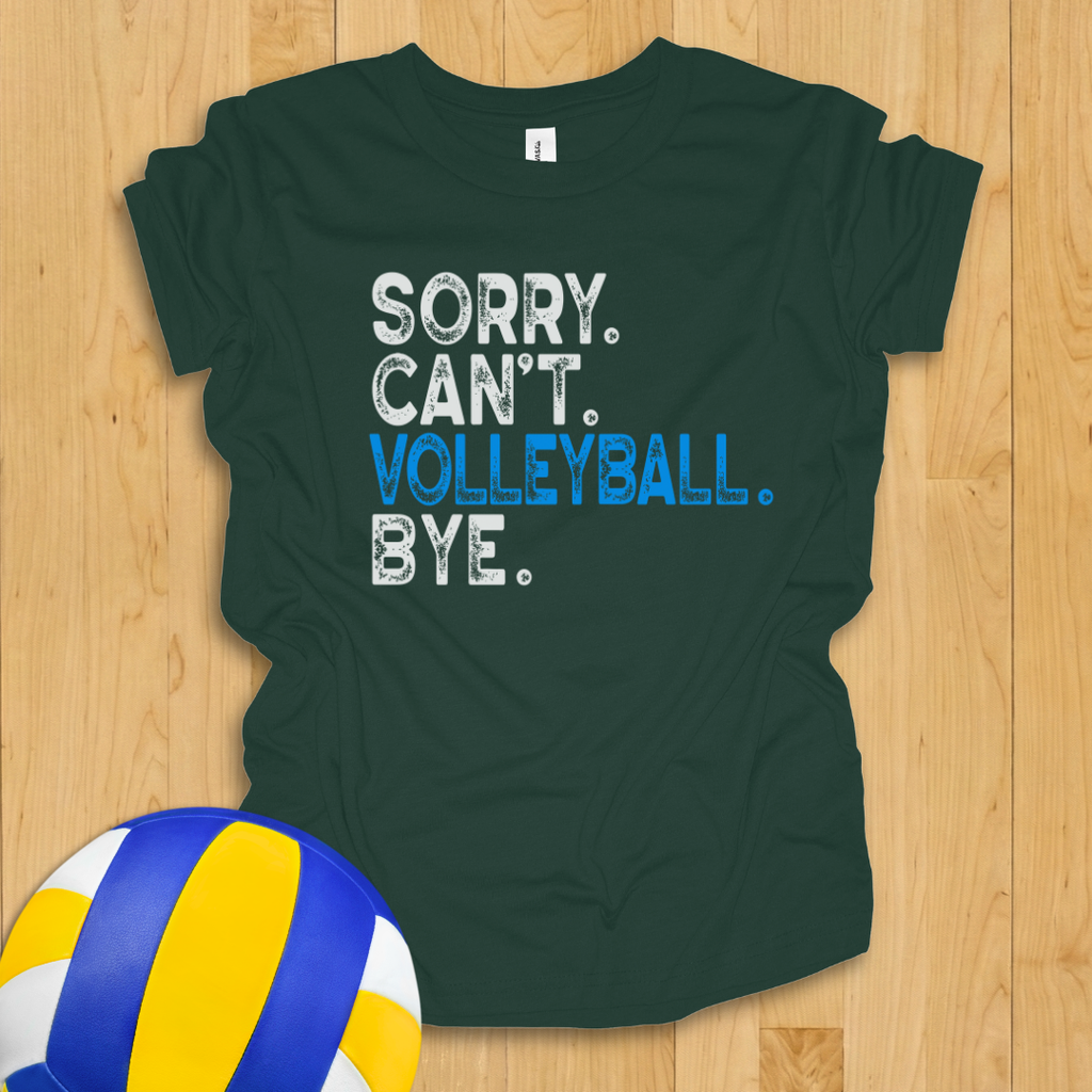 Sorry Can't Volleyball Bye Youth Shirt