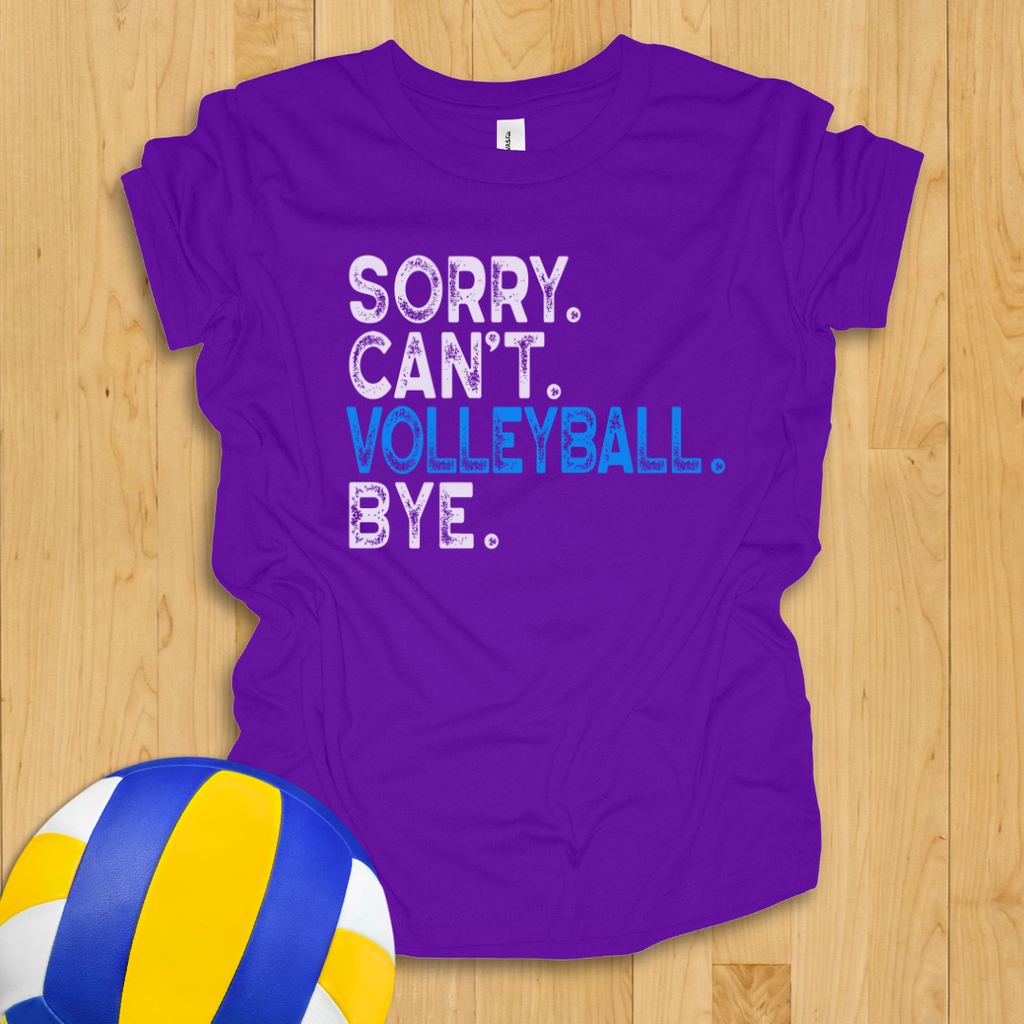 Sorry Can't Volleyball Bye Youth Shirt