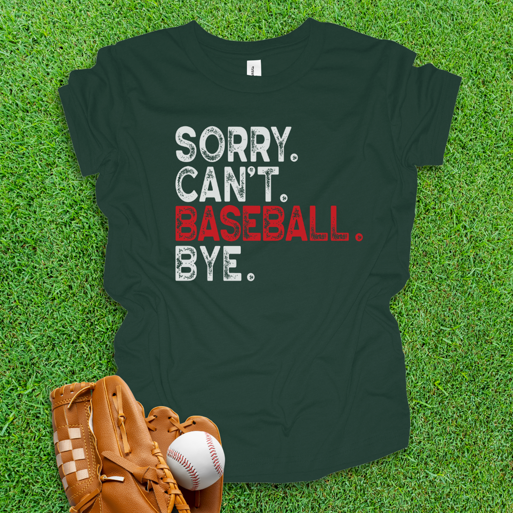 Sorry Can't Baseball Bye Youth Shirt