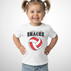 Snacks Volleyball Toddler Shirt