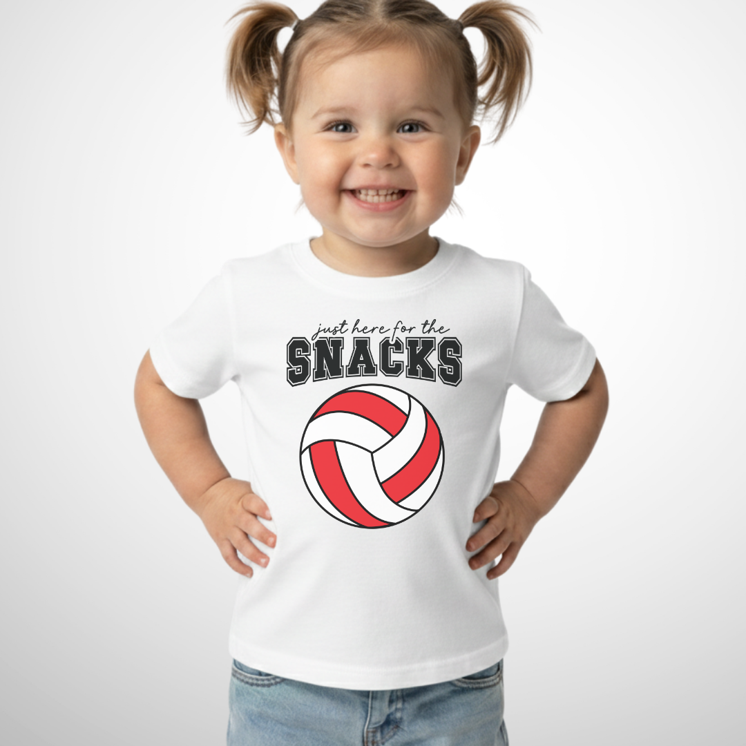 Snacks Volleyball Toddler Shirt