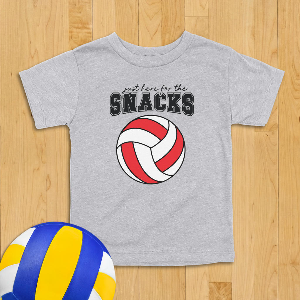 Snacks Volleyball Toddler Shirt
