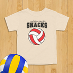 Snacks Volleyball Toddler Shirt