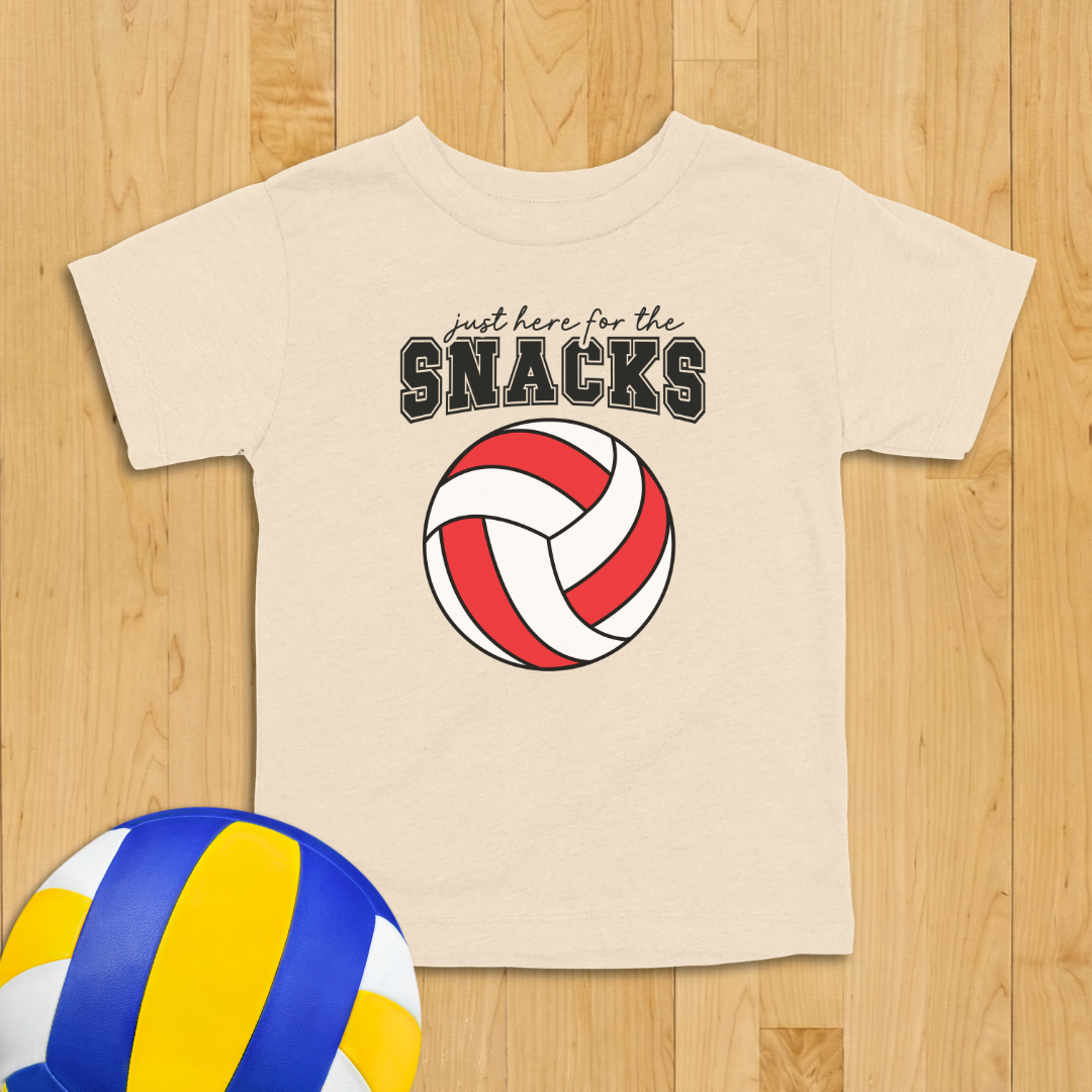 Snacks Volleyball Toddler Shirt