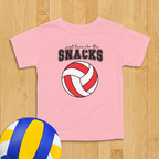 Snacks Volleyball Toddler Shirt