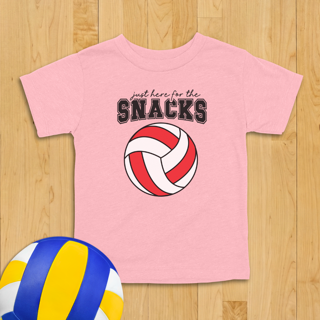 Snacks Volleyball Toddler Shirt