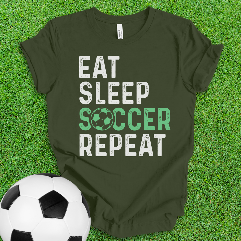 Eat Sleep Soccer Repeat T-Shirt