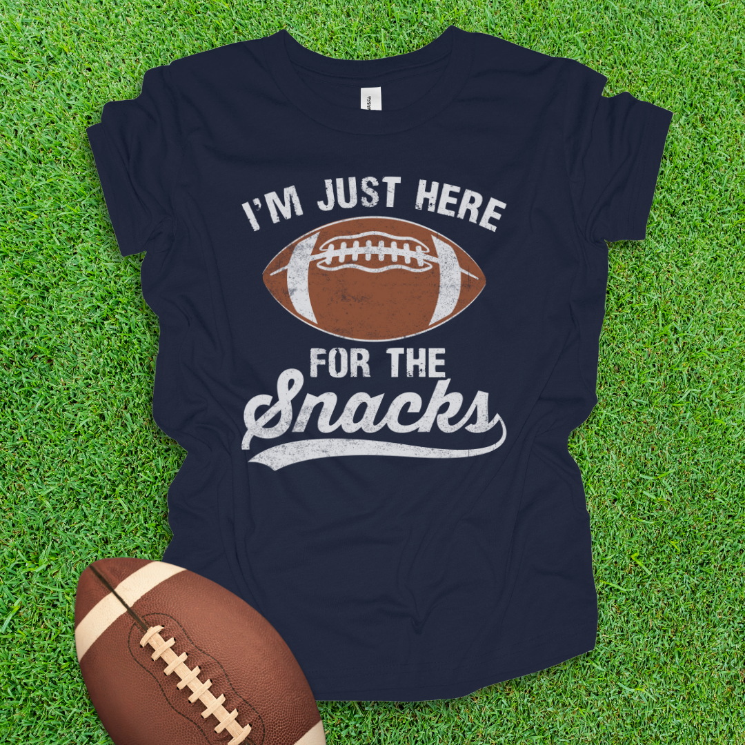 Here For The Snacks Youth Football Shirt
