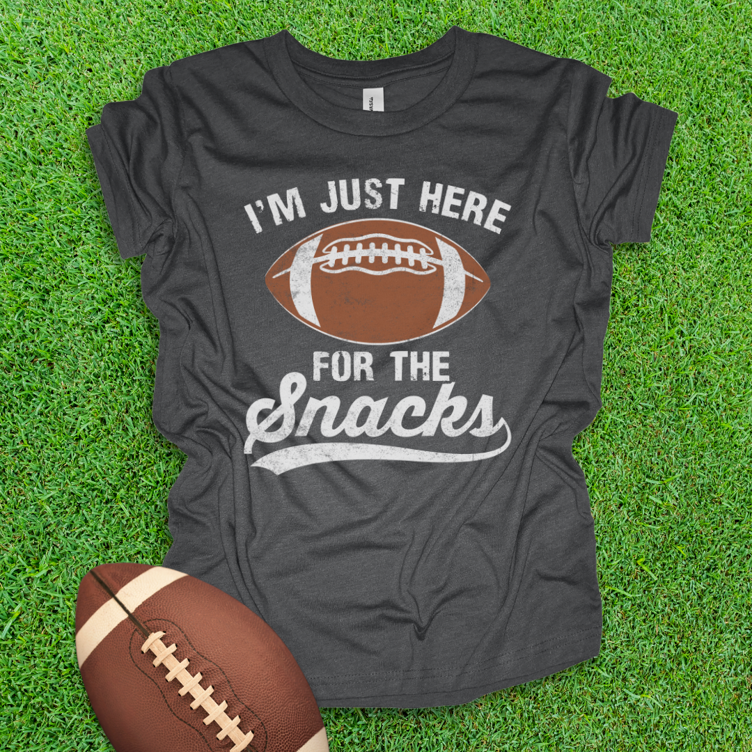 Here For The Snacks Youth Football Shirt