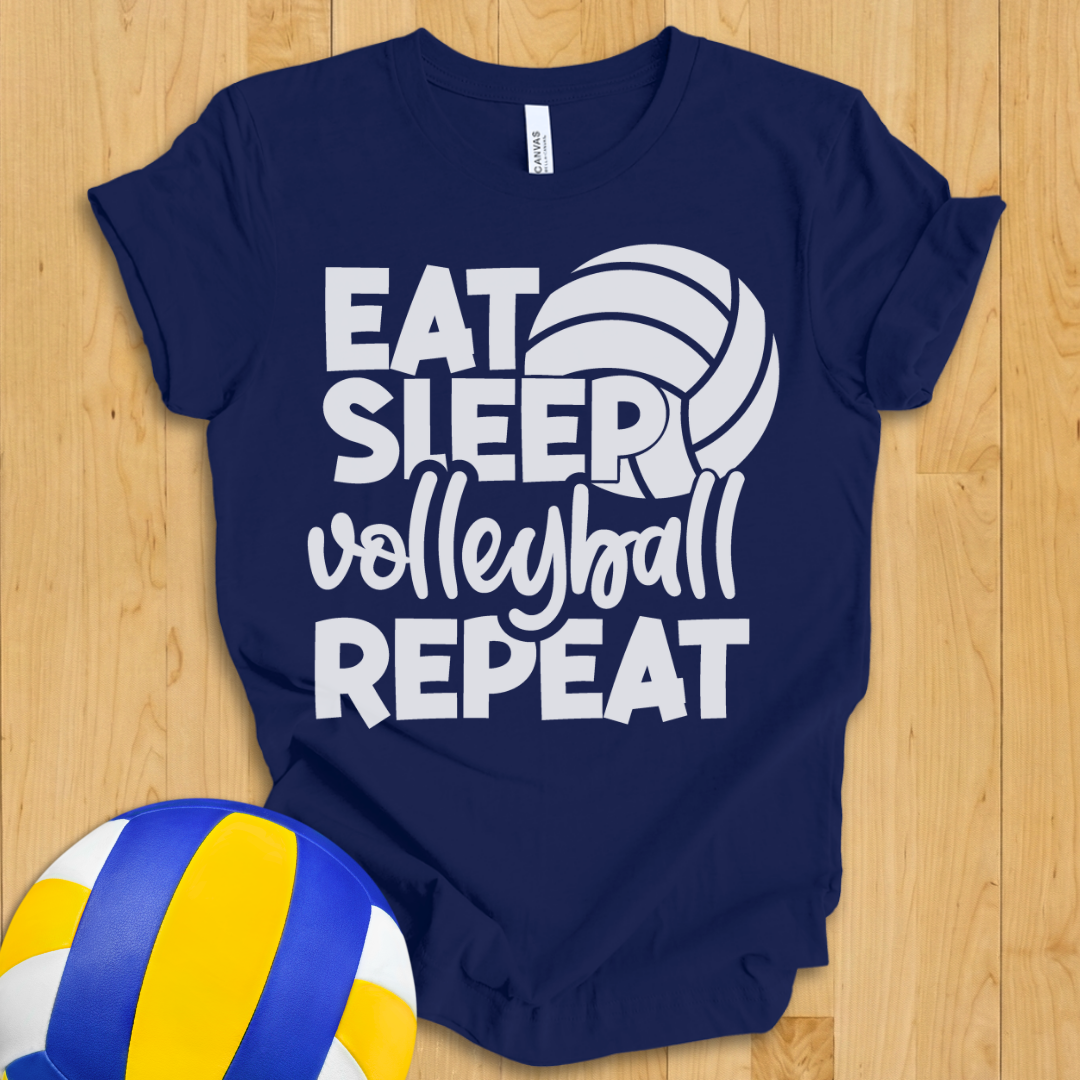 Eat Sleep Volleyball Repeat T-Shirt