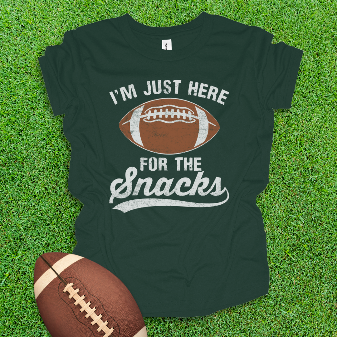Here For The Snacks Youth Football Shirt