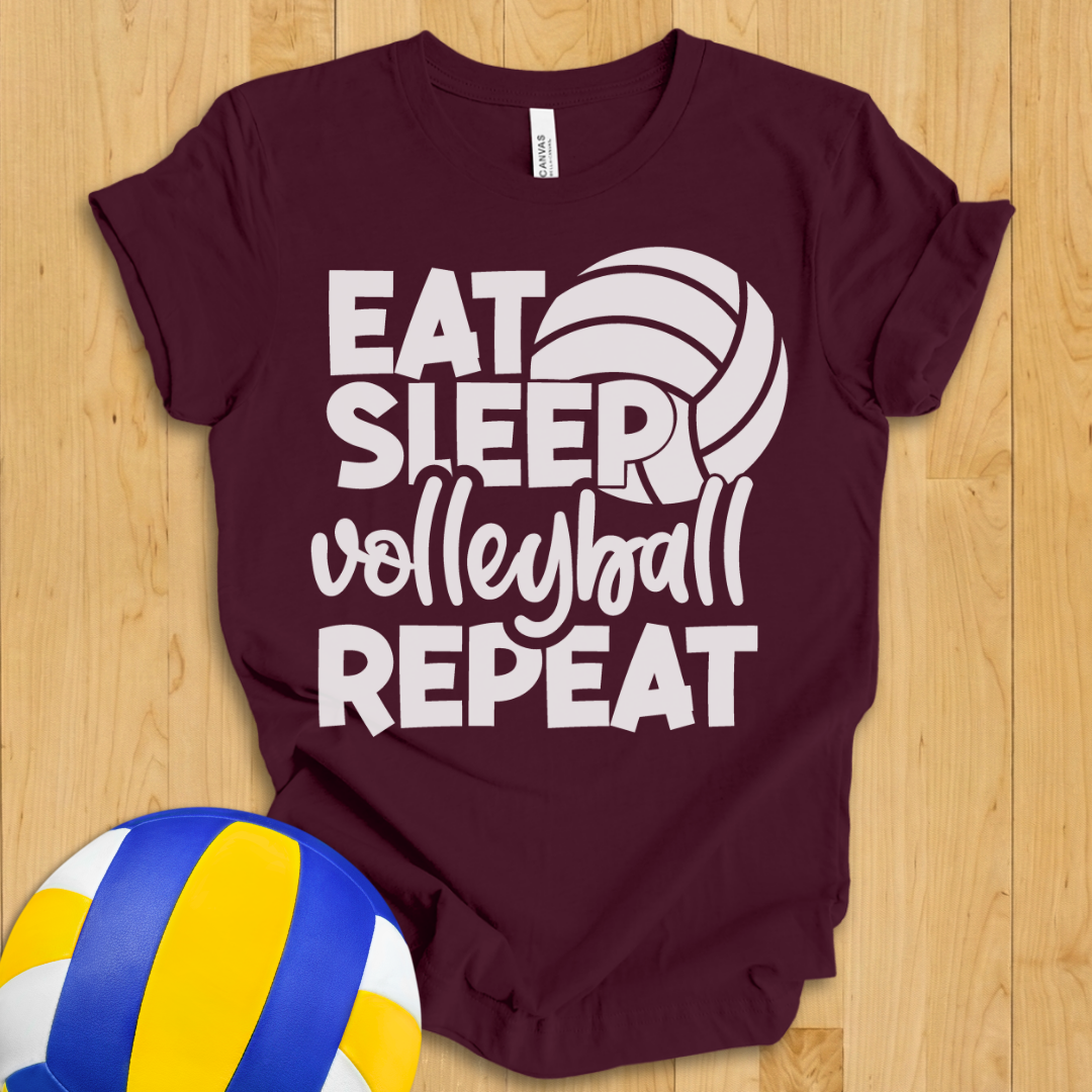 Eat Sleep Volleyball Repeat T-Shirt