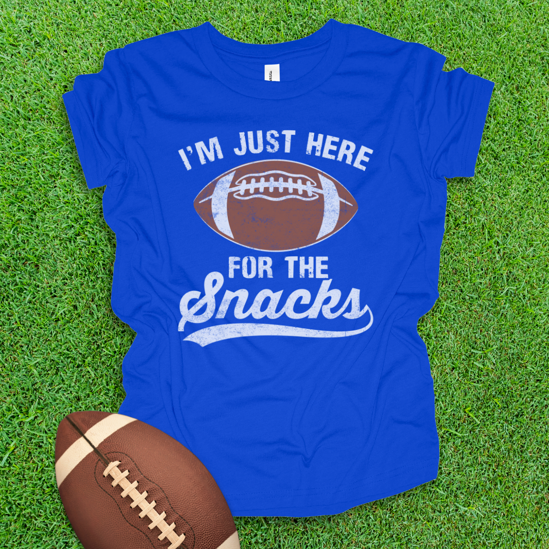 Here For The Snacks Youth Football Shirt