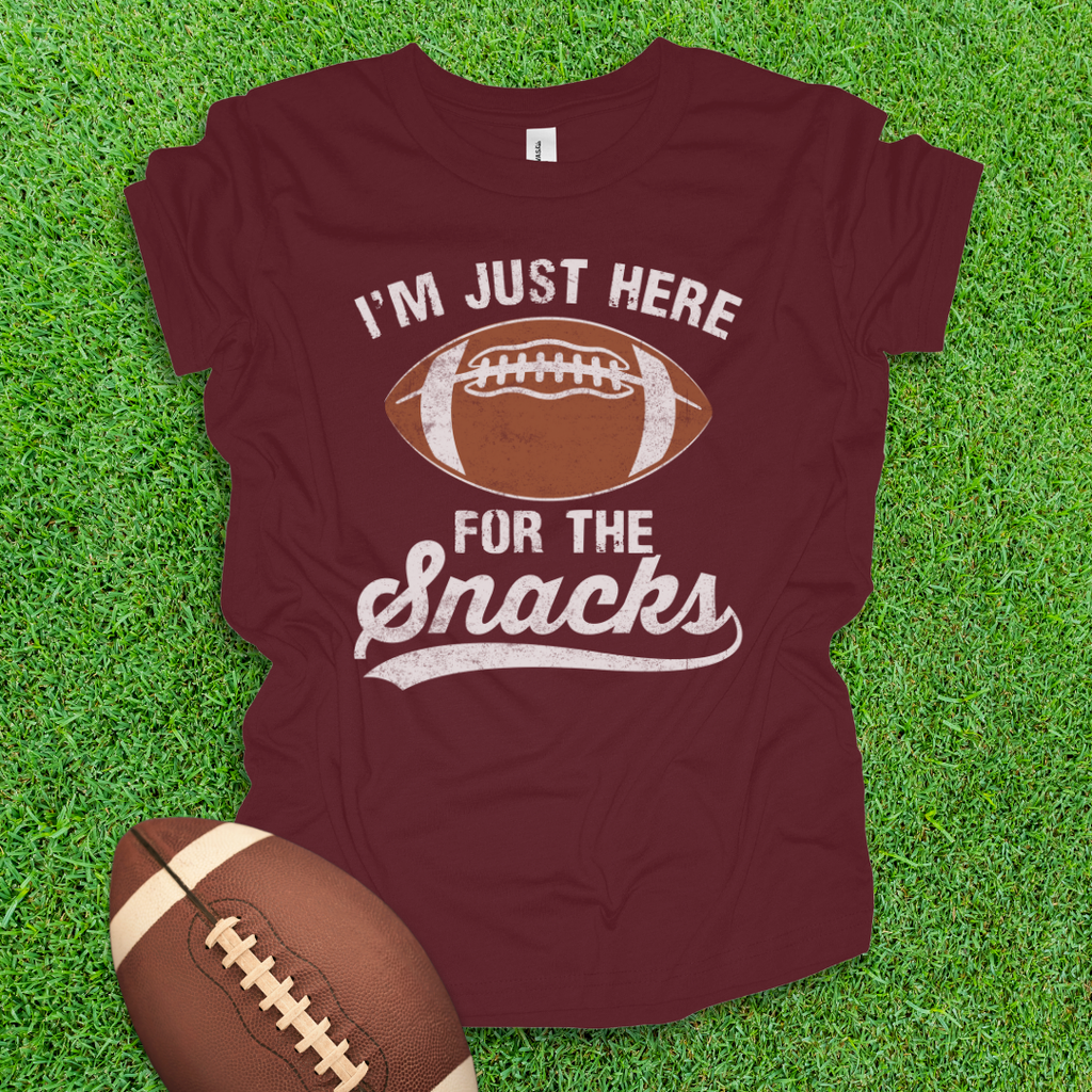 Here For The Snacks Youth Football Shirt