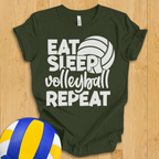 Eat Sleep Volleyball Repeat T-Shirt