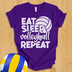 Eat Sleep Volleyball Repeat T-Shirt