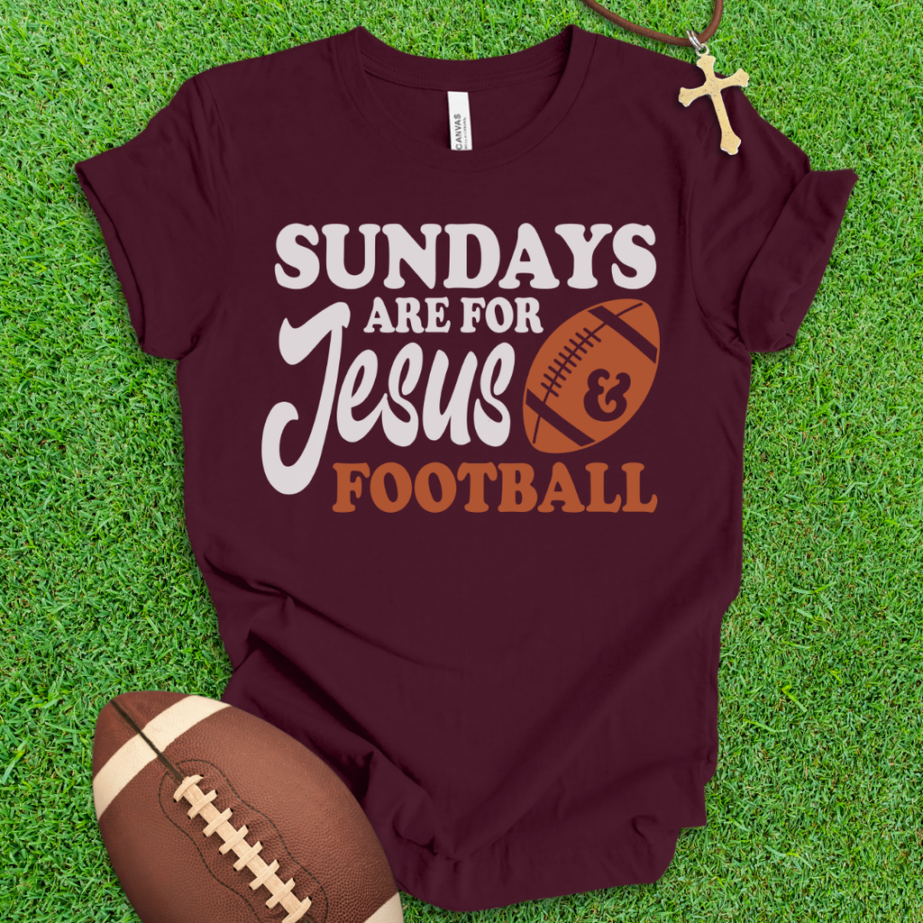 Jesus and Football T-Shirt
