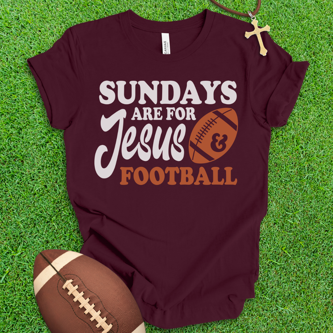 Jesus and Football T-Shirt