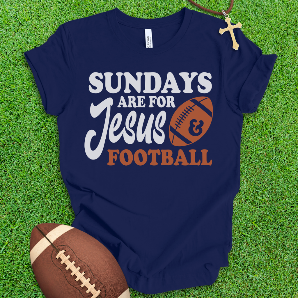 Jesus and Football T-Shirt