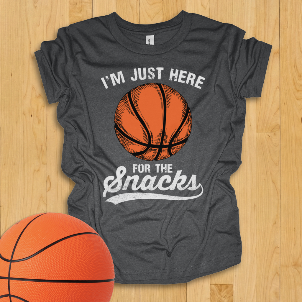 Here For The Snacks Youth Basketball Shirt