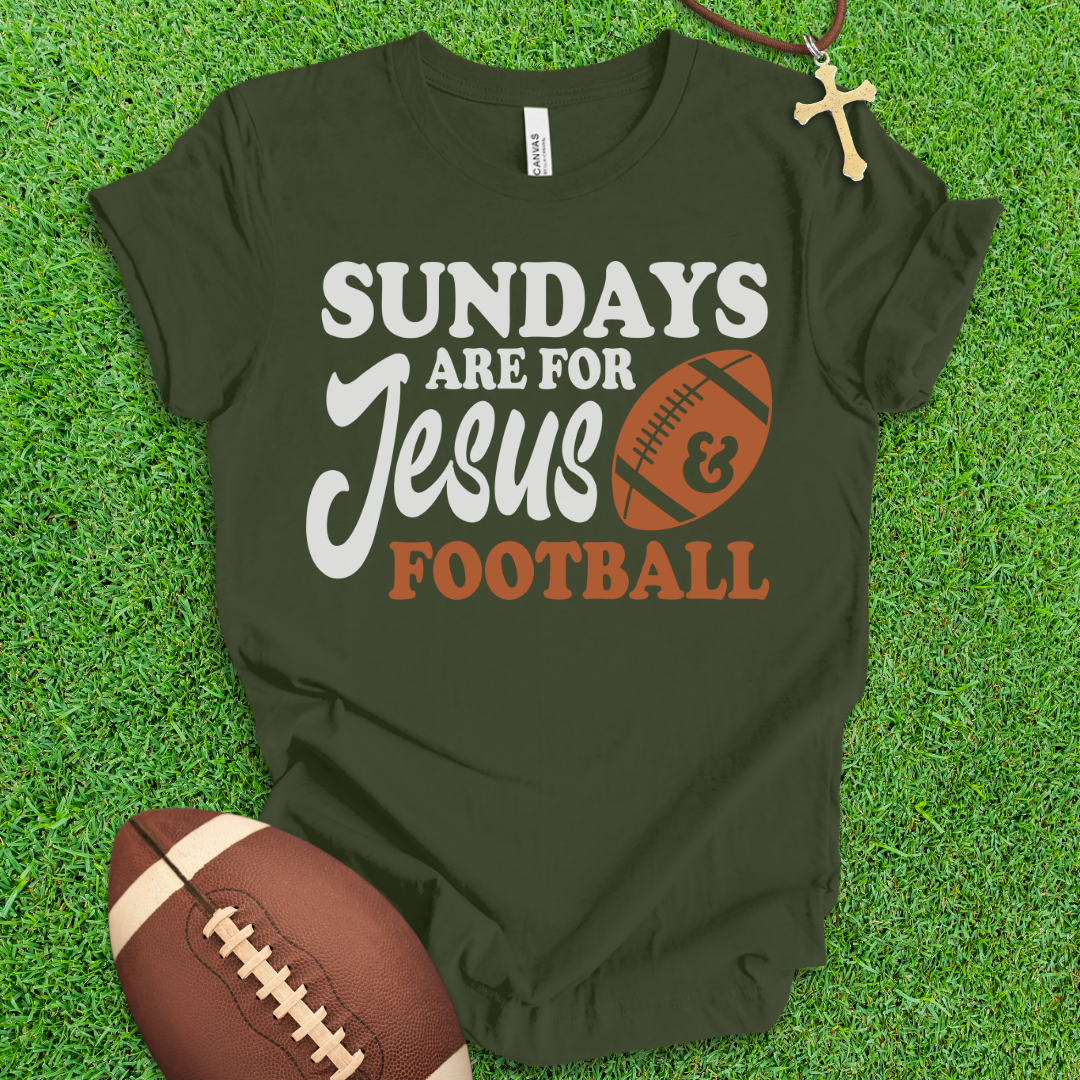 Jesus and Football T-Shirt