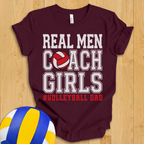 Real Men Volleyball Dad T-Shirt