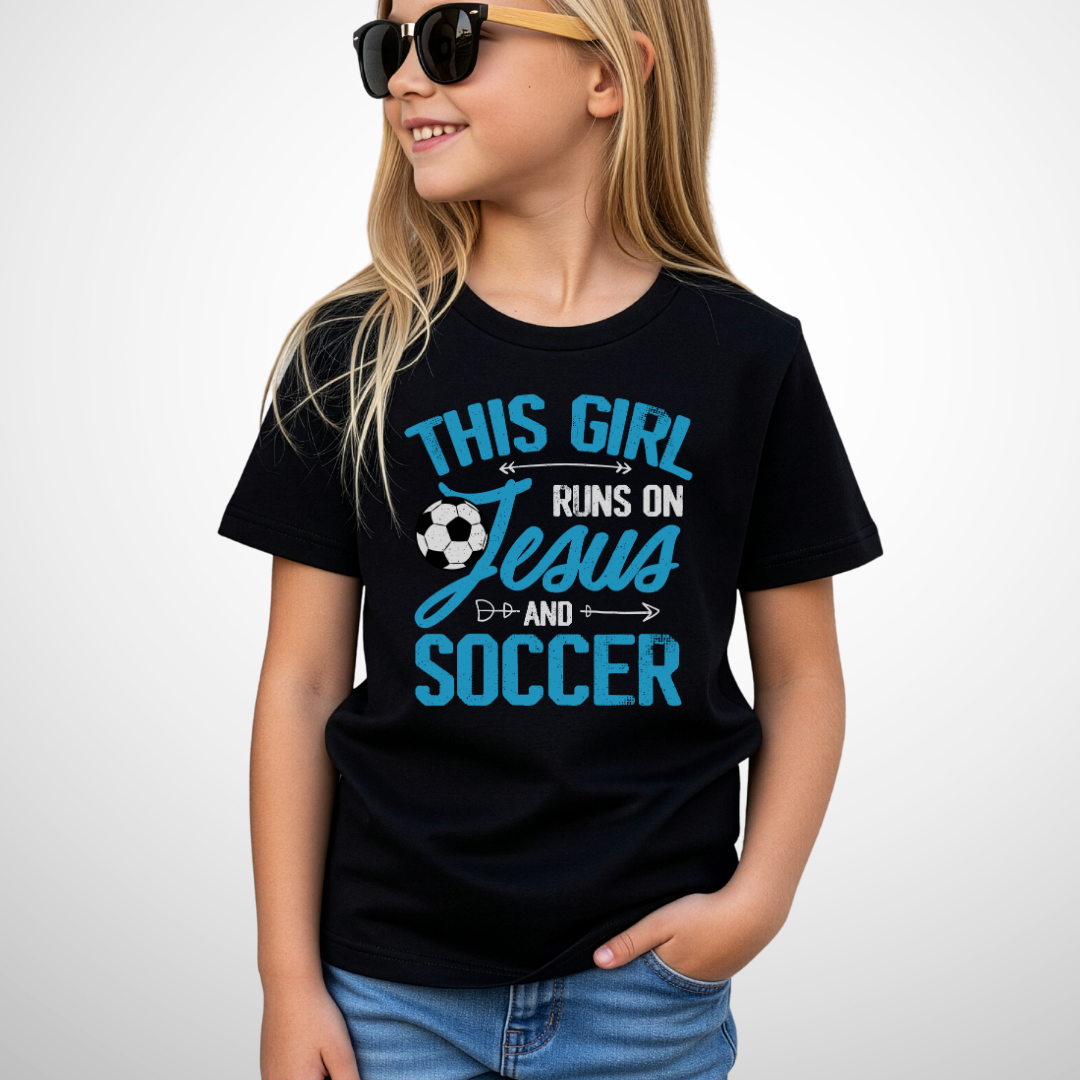 Jesus and Soccer Youth Shirt