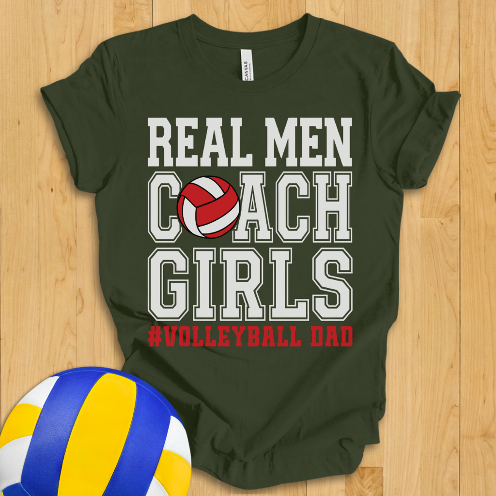 Real Men Volleyball Dad T-Shirt