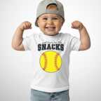Snacks Softball Toddler Shirt