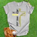 Softball and Jesus Cross T-Shirt