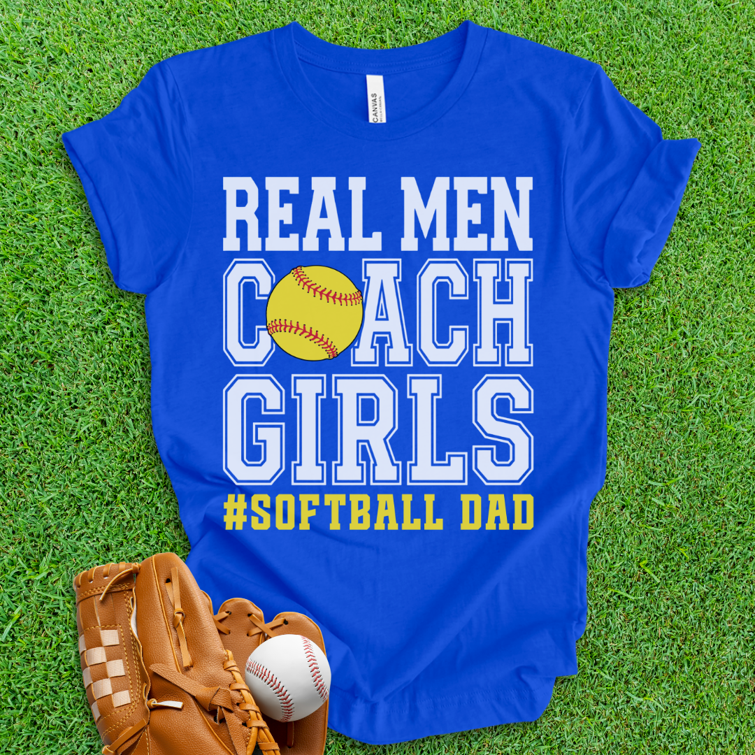 Real Men Softball Dad T-Shirt