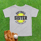 Softball Sister Toddler Shirt
