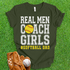 Real Men Softball Dad T-Shirt