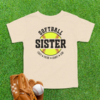 Softball Sister Toddler Shirt