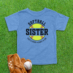 Softball Sister Toddler Shirt