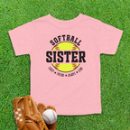 Softball Sister Toddler Shirt