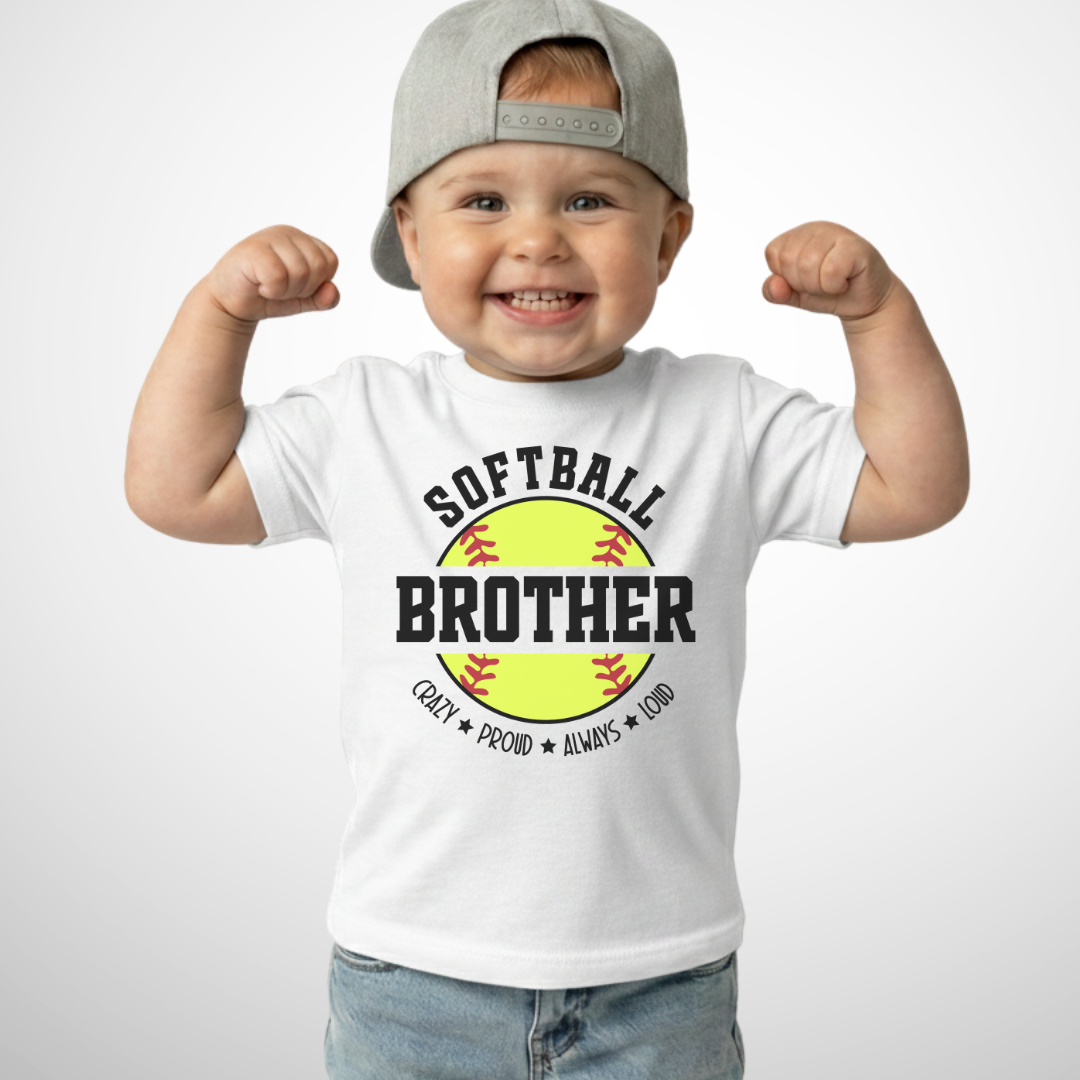 Softball Brother Toddler Shirt