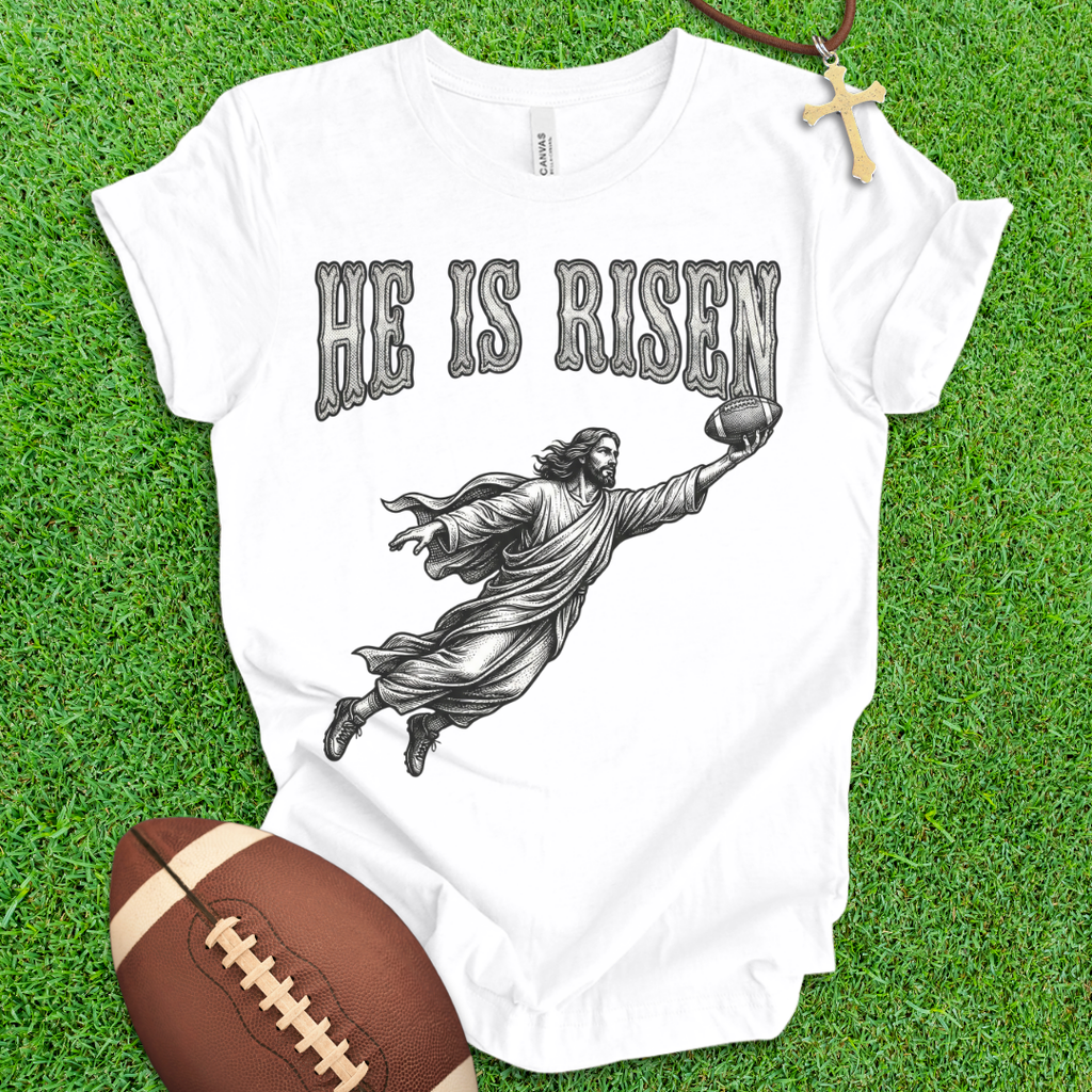He Is Risen Football T-Shirt