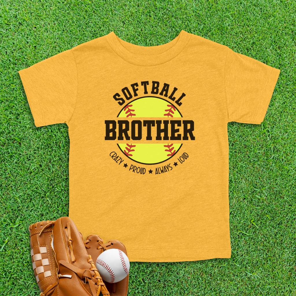 Softball Brother Toddler Shirt