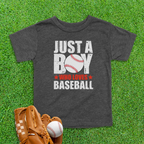 Boy Who Loves Baseball Toddler Shirt