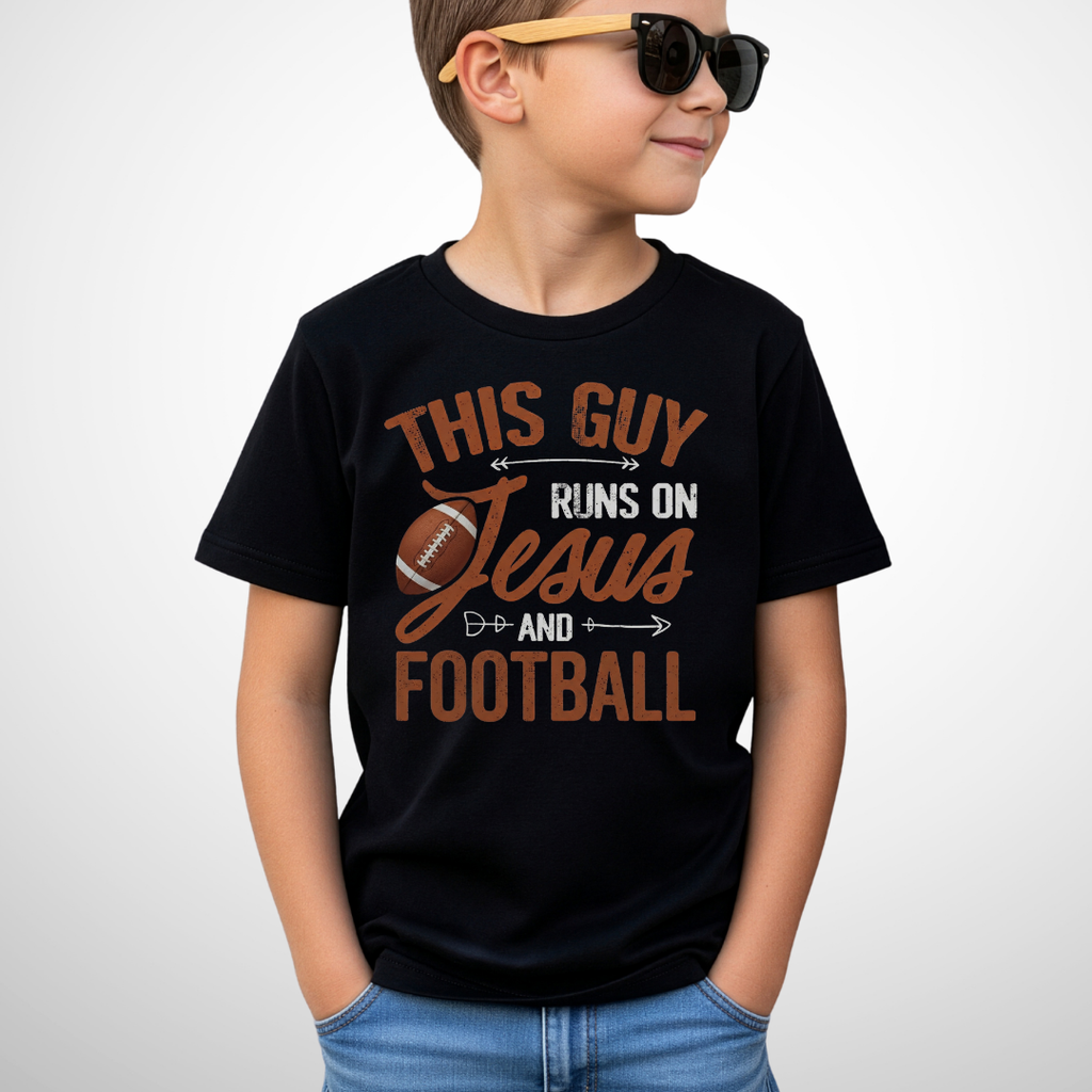 Jesus and Football Youth T-Shirt